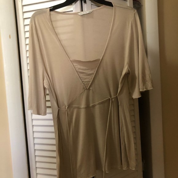 Banana Republic Tops - Womens Banana Republic Knit Sweater Shirt Top Size S Tan Brown Taupe